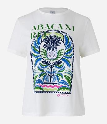 Blusa T-shirt em Algodão com Estampa Abacaxi Rei