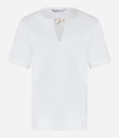 Blusa em Crepe com Detalhe de Metal na Gola - 1