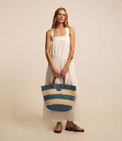 Vestido Evasê Midi em Tricoline com Babados Sobrepostos - 2