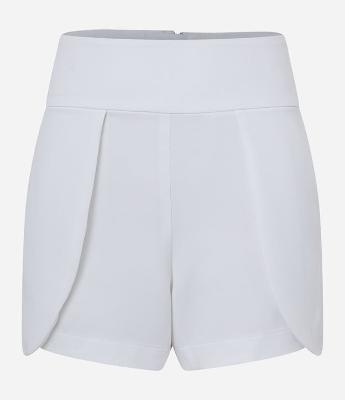 Short Curto em Crepe Sobreposto