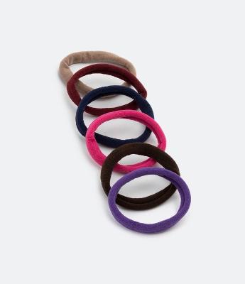 Kit 06 Borrachinhas de Cabelo