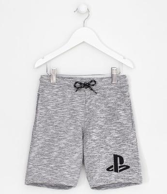Bermuda Infantil Playstation  - Tam 5 a 14 anos