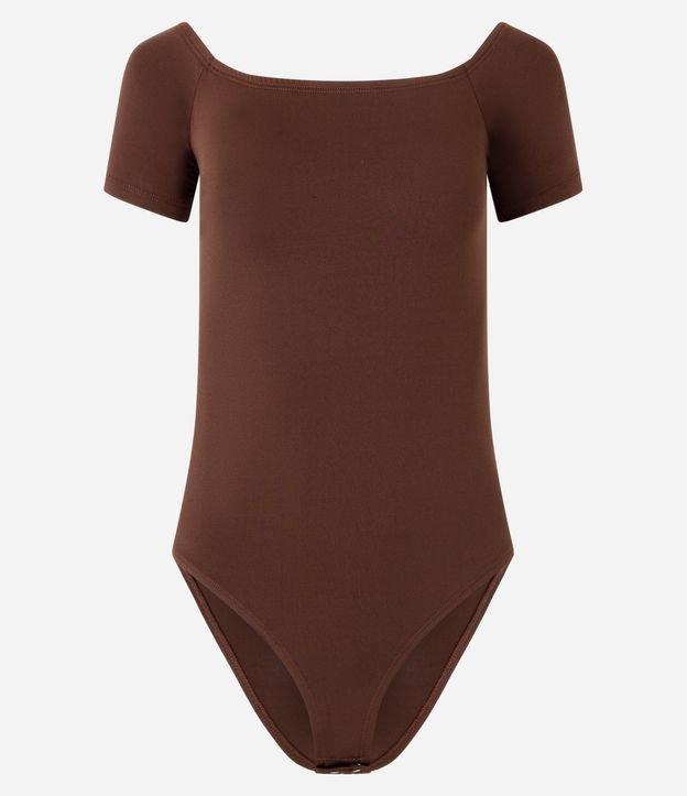 Body em Microfibra com Decote Ombro a Ombro - 1