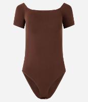 Body em Microfibra com Decote Ombro a Ombro - 1