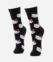 Meia Cano Alto Individual em Algodão Estampa Hello Kitty - 1