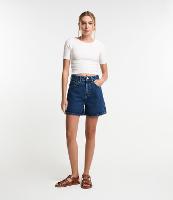 Short Mom em Jeans com Cintura Alta - 1
