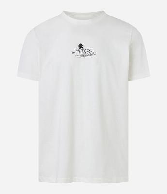 Camiseta Comfort em Algodão com Estampa Salty e Coqueiros