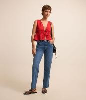 Blusa Alfaiatada Sem Manga com Amarração e Franzido - 2