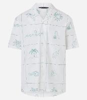 Camisa Relaxed em Tricoline com Bordado - 1