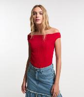 Body Texturizado com Decote Canoa - 1