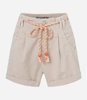 Short Baggy em Sarja com Cinto Cordão - 1