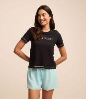 Blusa de Pijama em Algodão com Estampa Weekend - 2