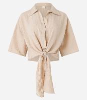 Blusa em Crepe com Amarração na Cintura - 1