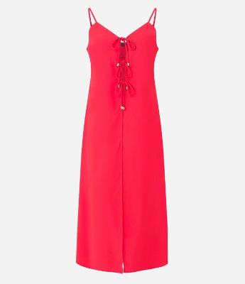 Túnica Longa Alfaiatada com Vazado e Amarração