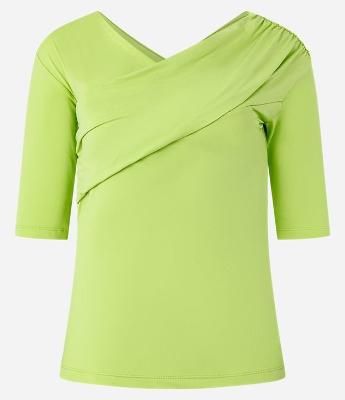 Blusa Ombro a Ombro com Decote Transpassado
