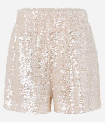 Short Curto em Paetê com Cós Elástico