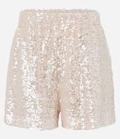 Short Curto em Paetê com Cós Elástico - 1