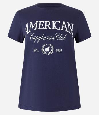 Blusa Baby Look com Estampa American Capybaras Club
