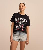 Short Boyfriend Jeans com Puídos e Brilhos - 1