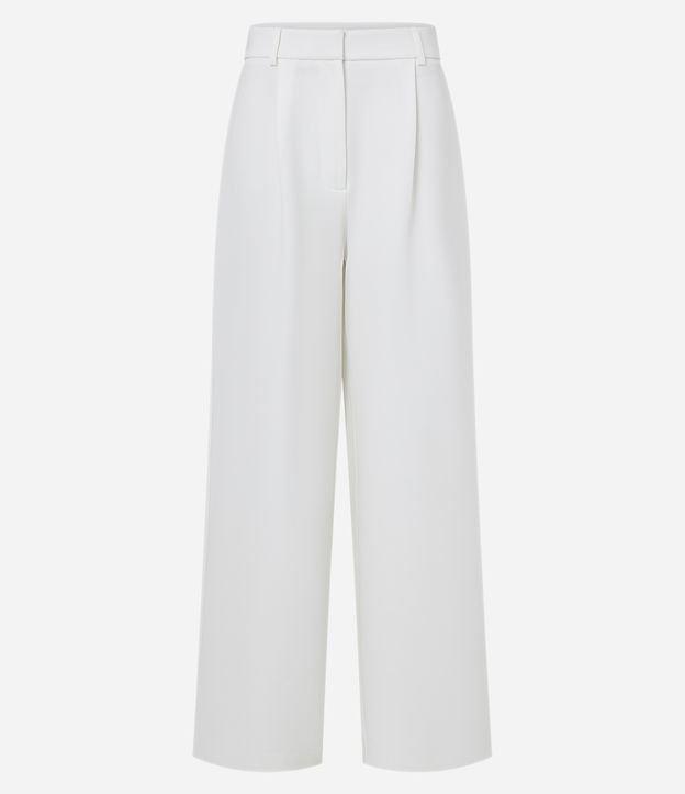 Calça Pantalona em Crepe com Passantes no Cós - 2