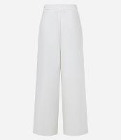 Calça Pantalona em Crepe com Passantes no Cós - 1