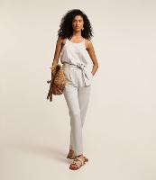 Calça Cenoura em Piquet com Faixa para Amarração - 3