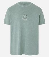 Camiseta Comfort em Algodão Estonado com Estampa de Estátua - 1