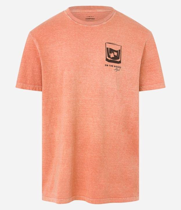 Camiseta Comfort em Algodão com Estampa Drink on The Rocks - 1