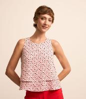 Blusa Sem Manga com Efeito Aiflow e Estampa Gravataria - 2