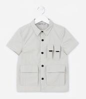 Camisa Infantil com Bolsos e Lapela - Tam 5 a 14 Anos - 1