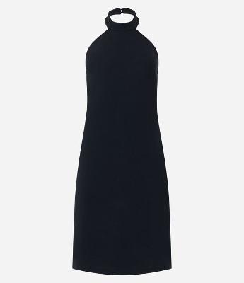 Vestido Curto Frente Única em Crepe