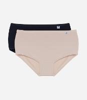 Kit 02 Calcinhas Alta em Poliamida DelRio - 1