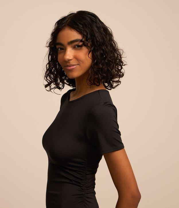 Body com Drapeado Lateral e Manga Curta - 2