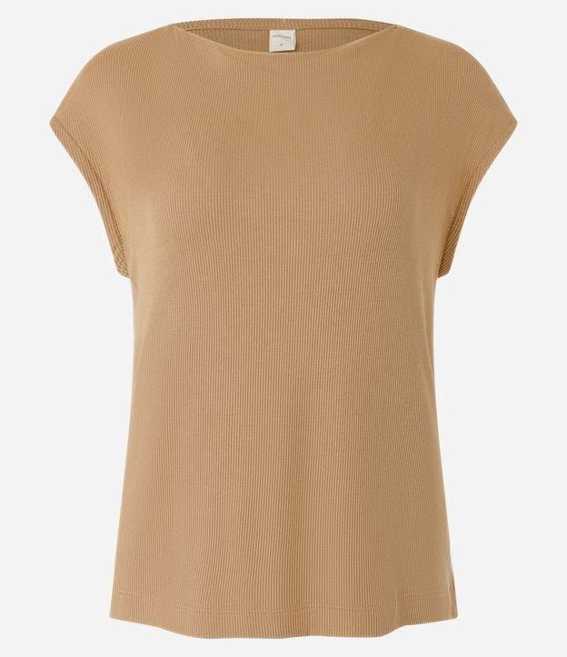 Blusa Sem Manga em Ribana com Franzido - 1