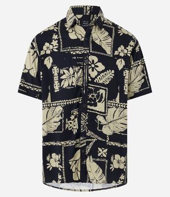 Camisa Relaxed em Viscose com Estampa Floral