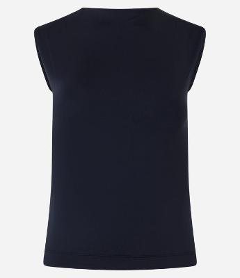 Blusa Sem Manga em Poliamida com Costas Decotadas