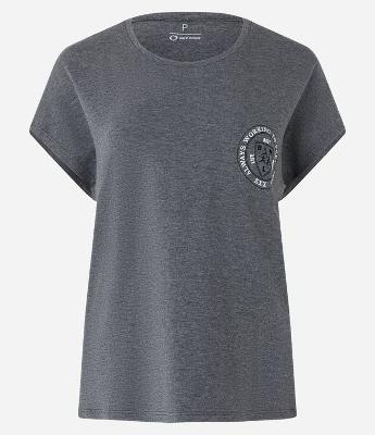 Camiseta Esportiva em Viscose e Estampa Frontal