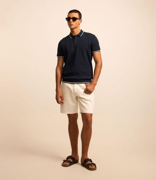 Bermuda em Sarja com Detalhe no Bolso - 1