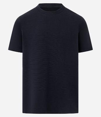 Camiseta Slim em Algodão com Textura Canelada