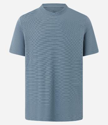 Camiseta Slim em Algodão com Textura Canelada