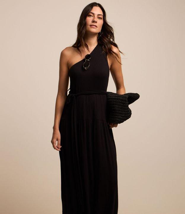 Vestido Evasê New Midi em Viscose com Efeito Godê - 2