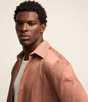 Camisa Comfort em Poliviscose com Textura Vertical - 2