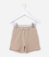 Bermuda Infantil com Textura Waffle - Tam 1 a 5 Anos - 1