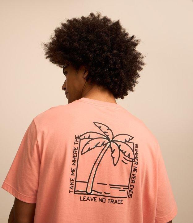 Camiseta Comfort em Algodão com Estampa de Coqueiro - 2