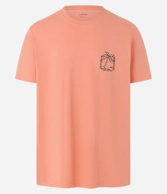 Camiseta Comfort em Algodão com Estampa de Coqueiro