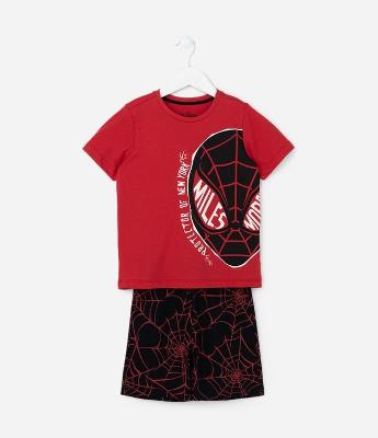Pijama Infantil com Estampa Homem Aranha - Tam 3 a 10 Anos