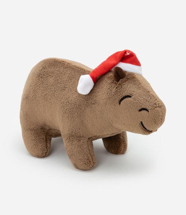 Almofada Pelúcia de Capivara Natalina - 1