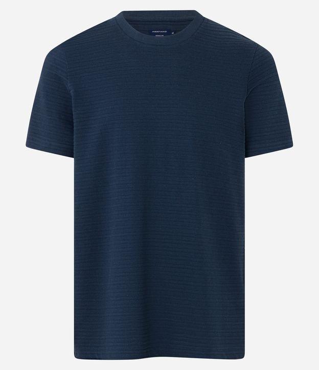 Camiseta em Algodão com Textura Horizontal - 2