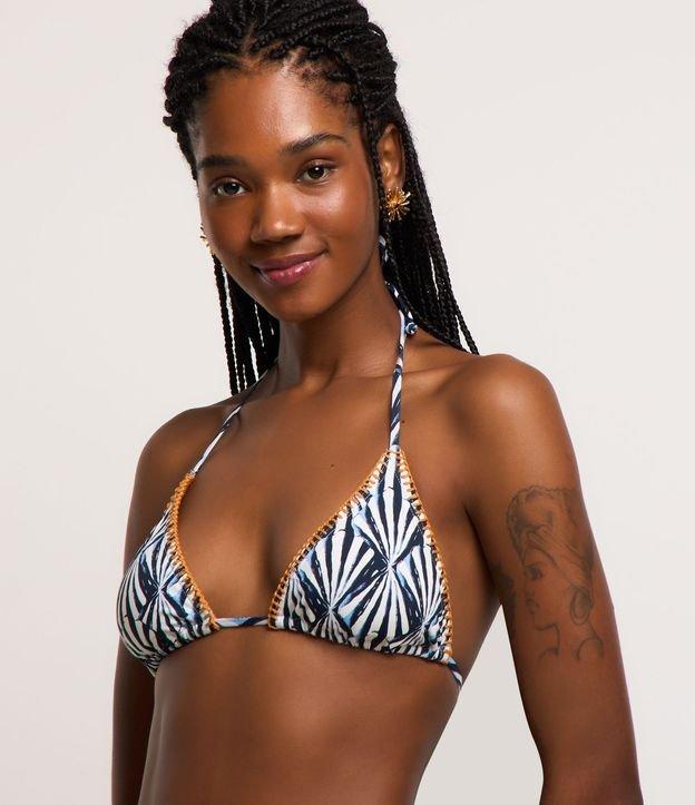 Biquíni Top Cortininha com Conchas Estampadas - 1