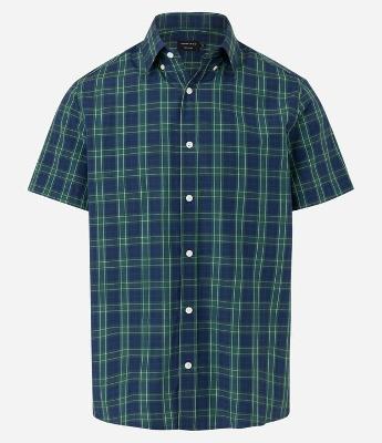 Camisa em Algodão Xadrez em Fio Tinto